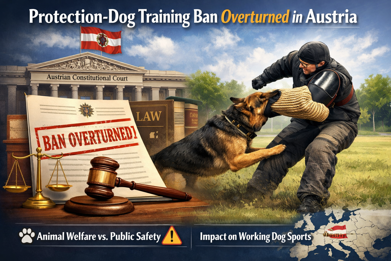 You are currently viewing Austrian Constitutional Court Overturns Federal Schutzhund Training Ban
